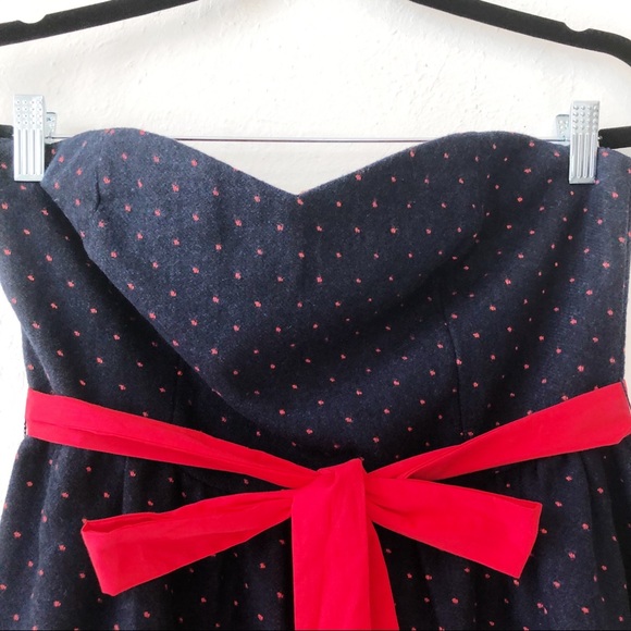 Flying Tomato strapless dress polka dot size med - Picture 2 of 8